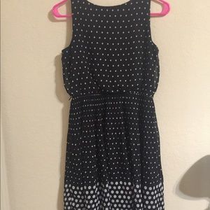 Midi Black Spotty Dress
